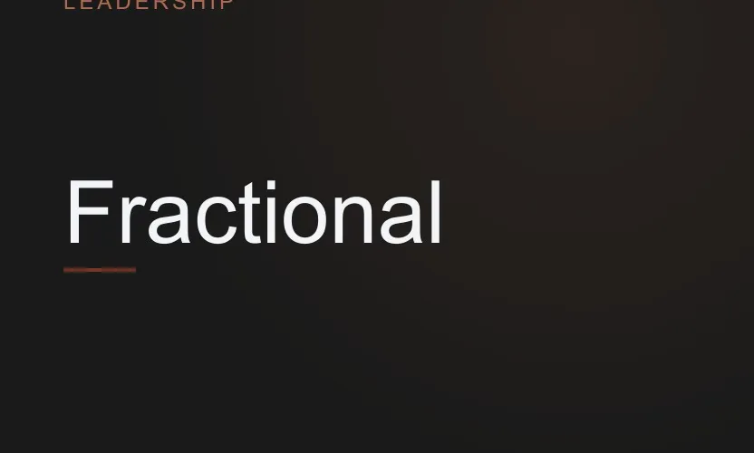 Fractional sales leadership: de directeur die je deelt